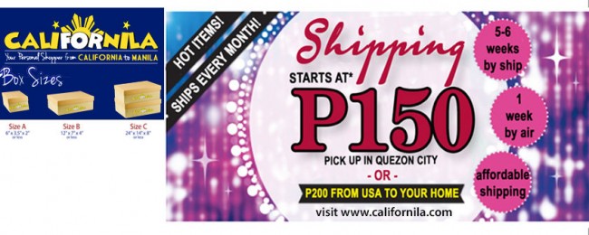 Get P150 Shipping to the Philippines